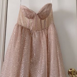 Strapless Sheer Top Dress